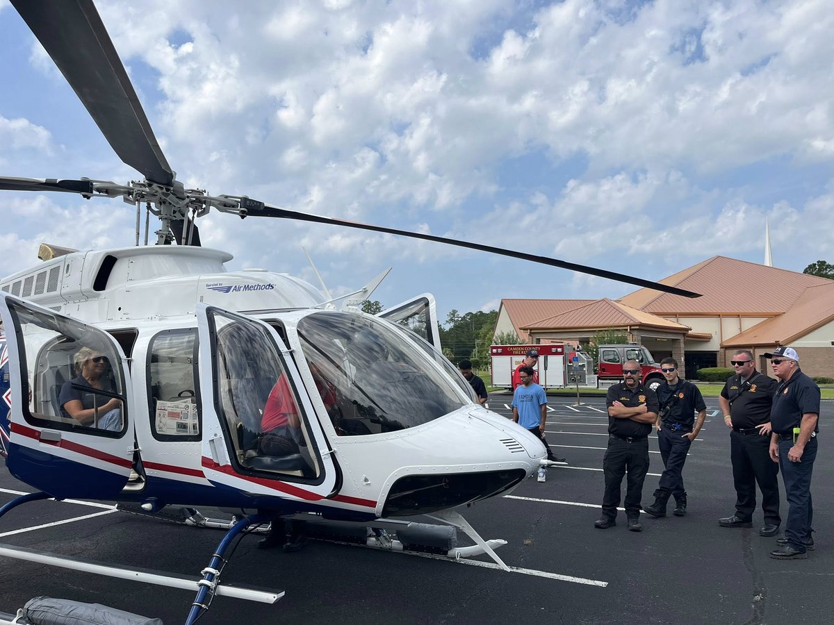 CCFR_GA's tweet image. It was our honor to spend time with an amazing crew from Life Flight Jacksonville. Our partnership helps us provide high-quality care to Camden County.