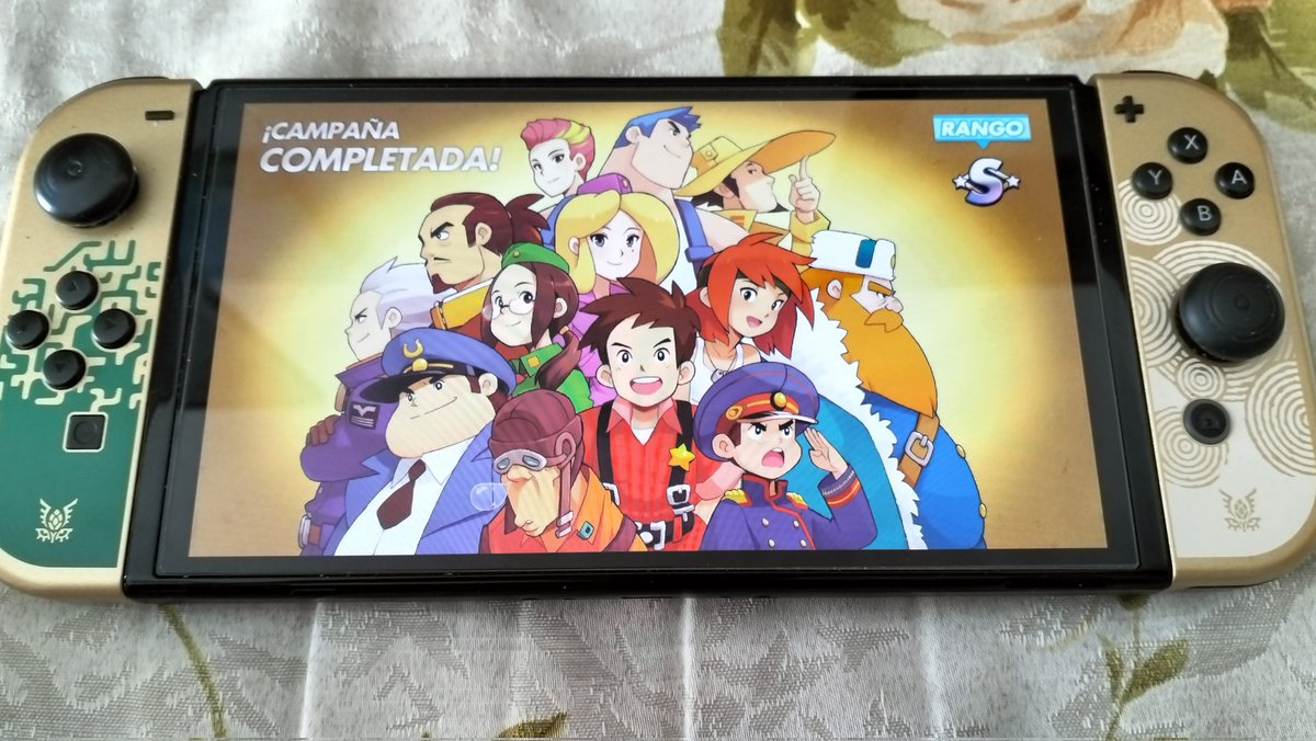 Hemos terminado Advance Wars 2 Reboot Camp para Nintendo Switch 🥳 

Una pasada de juego de estrategia que te pone a prueba en todas y cada una de las misiones. Podemos utilizar a diferentes personajes para cubrir las rutas que propone.

Totalmente recomendado 😍

#NintendoSwitch