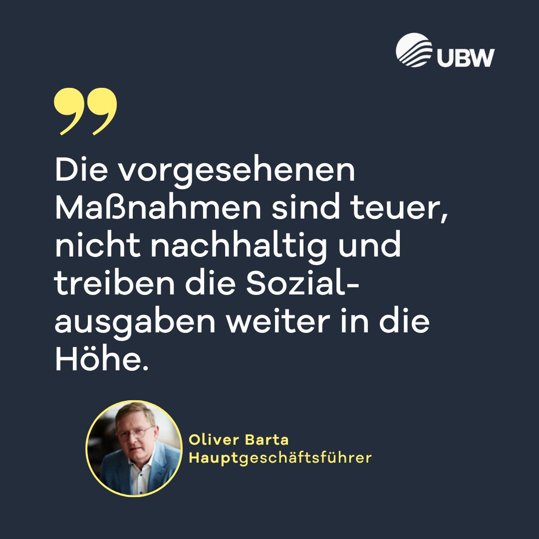 Zu dem von Bundessozialministerin Bärbel #Bas auf den Weg gebrachten #Rentenpaket sagt Oliver Barta: 
„Die Bundessozialministerin rückt damit bedauerlicherweise von dem Konsens ab, die Belastungen des demografischen Wandels fair zwischen den Generationen zu verteilen."