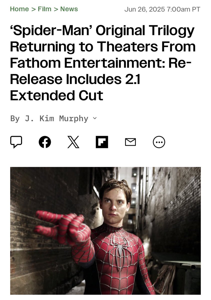 aranhaversobr's tweet image. 🇧🇷 ' A TRILOGIA DE SAM RAIMI estará retornando aos cinemas em Setembro & Outubro, porém esse relançamento está apenas confirmado para os Estados Unidos até o momento.
Pedimos uma última vez para todos vocês, com respeito e maturidade, marcarem a @SonyPicturesBr nesse post com o…