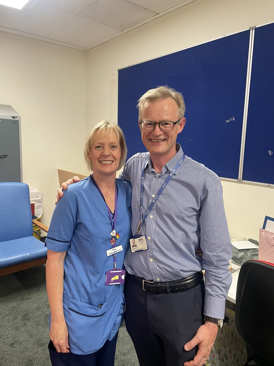 Prof Russell Petty (@russellpetty19) on Twitter photo A bittersweet moment today as we say farewell to the wonderful Pam Steedman upper GI cancer specialist nurse retiring after 37 years of service with <a href="/NHSTayside/">NHS Tayside</a> ๐๐๐
We will miss you Pam but our patients will miss you most of all!
All the best Pam with your โ next phaseโ ! A bittersweet moment today as we say farewell to the wonderful Pam Steedman upper GI cancer specialist nurse retiring after 37 years of service with <a href="/NHSTayside/">NHS Tayside</a> ๐๐๐
We will miss you Pam but our patients will miss you most of all!
All the best Pam with your โ next phaseโ !