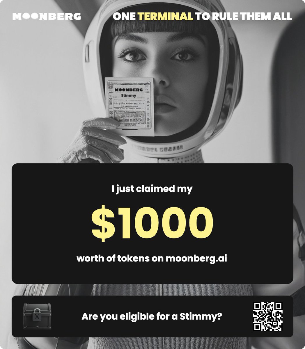 Just claimed a fat Stimmy from @Moonberg_ai.
Didn't even know I was on the list.
You probably are too ●●