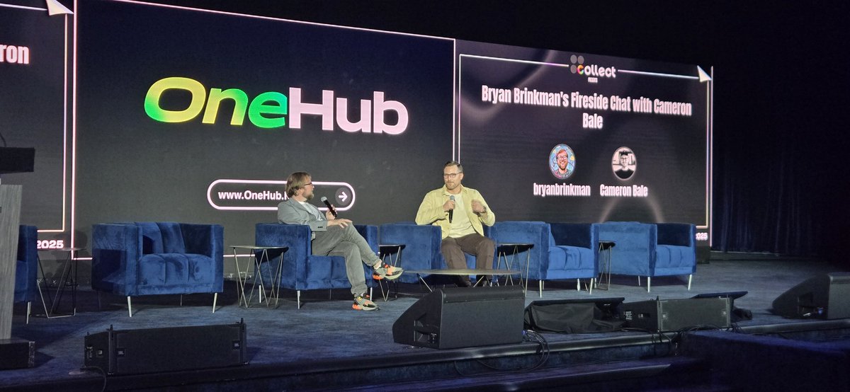 SlimiesNFT's tweet image. Starting @NFT_NYC day 2 with a fireside chat between @bryanbrinkman and @CameronJohnBale
An advice for all fellow artists around:
"Divide your time between making art, promoting your art and engaging with your community."