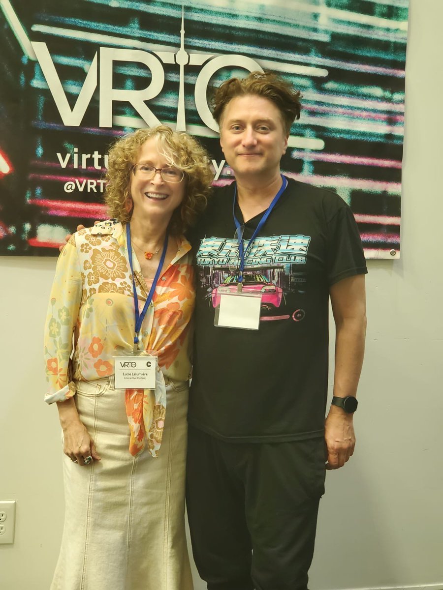 DAY 1 <a href="/VRToronto/">VRTO The Spatial Media World Conference</a>

Oleksii Koba and Judith Cheung share their expert insights during panels, with <a href="/LoftySkyGames/">Sky of Tides</a> and Invalid Symbol showcasing their respective games “Verse VR” and “Kid Robot”

Interactive Ontario congratulates VRTO founder Keram Malicki-Sanchez on VRTO year 10 🎉