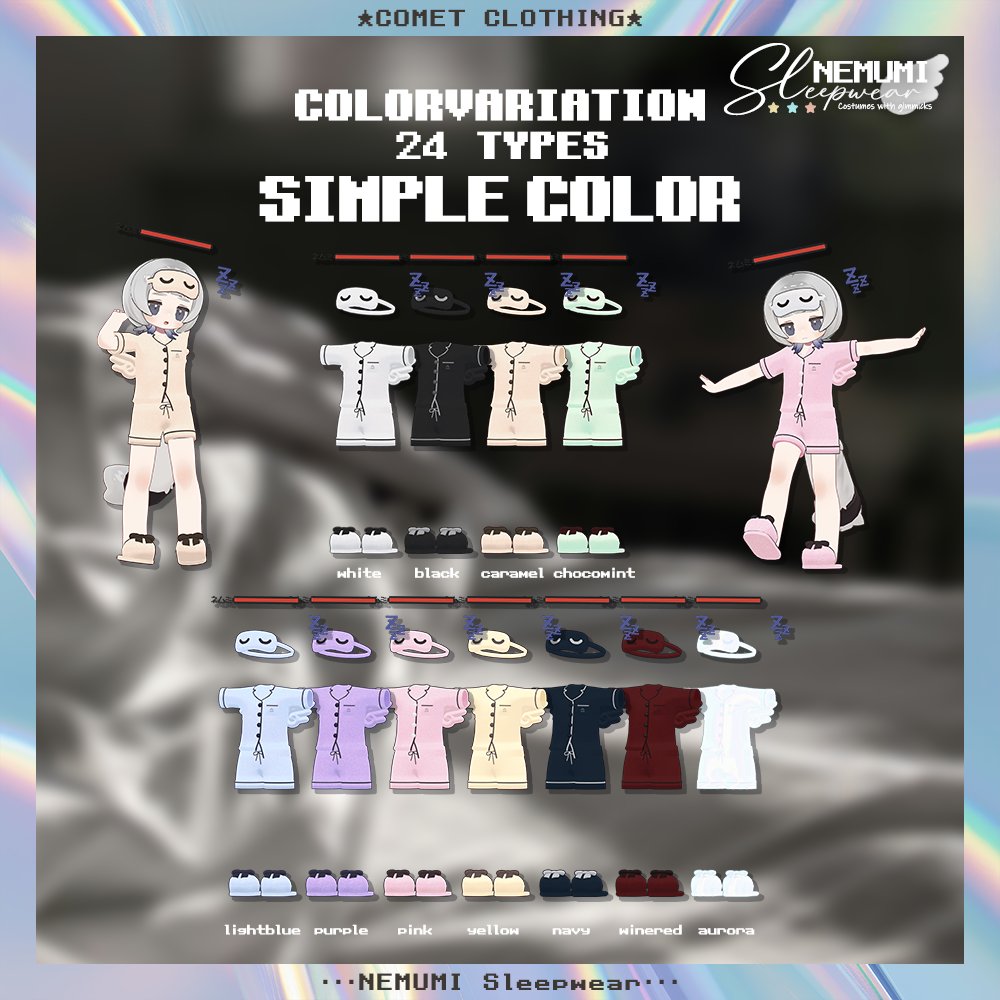 星宮あき@VRchat (@comet_akv) on Twitter photo 💤発売記念プレゼント企画💤
【まめふれんず対応】『NEMUMI Sleepwearഒ』ギミック付き衣装
📎omuomu.booth.pm/items/7087615
当選枠は5名様🎁
🌟Boothの❤100増える毎に1名ずつ追加します🌟
📌応募方法:<a href="/comet_akv/">星宮あき@VRchat</a>をフォロー+この投稿をRP
📌締切:06/29
#VRChat #キプフェル 💤発売記念プレゼント企画💤
【まめふれんず対応】『NEMUMI Sleepwearഒ』ギミック付き衣装
📎omuomu.booth.pm/items/7087615
当選枠は5名様🎁
🌟Boothの❤100増える毎に1名ずつ追加します🌟
📌応募方法:<a href="/comet_akv/">星宮あき@VRchat</a>をフォロー+この投稿をRP
📌締切:06/29
#VRChat #キプフェル