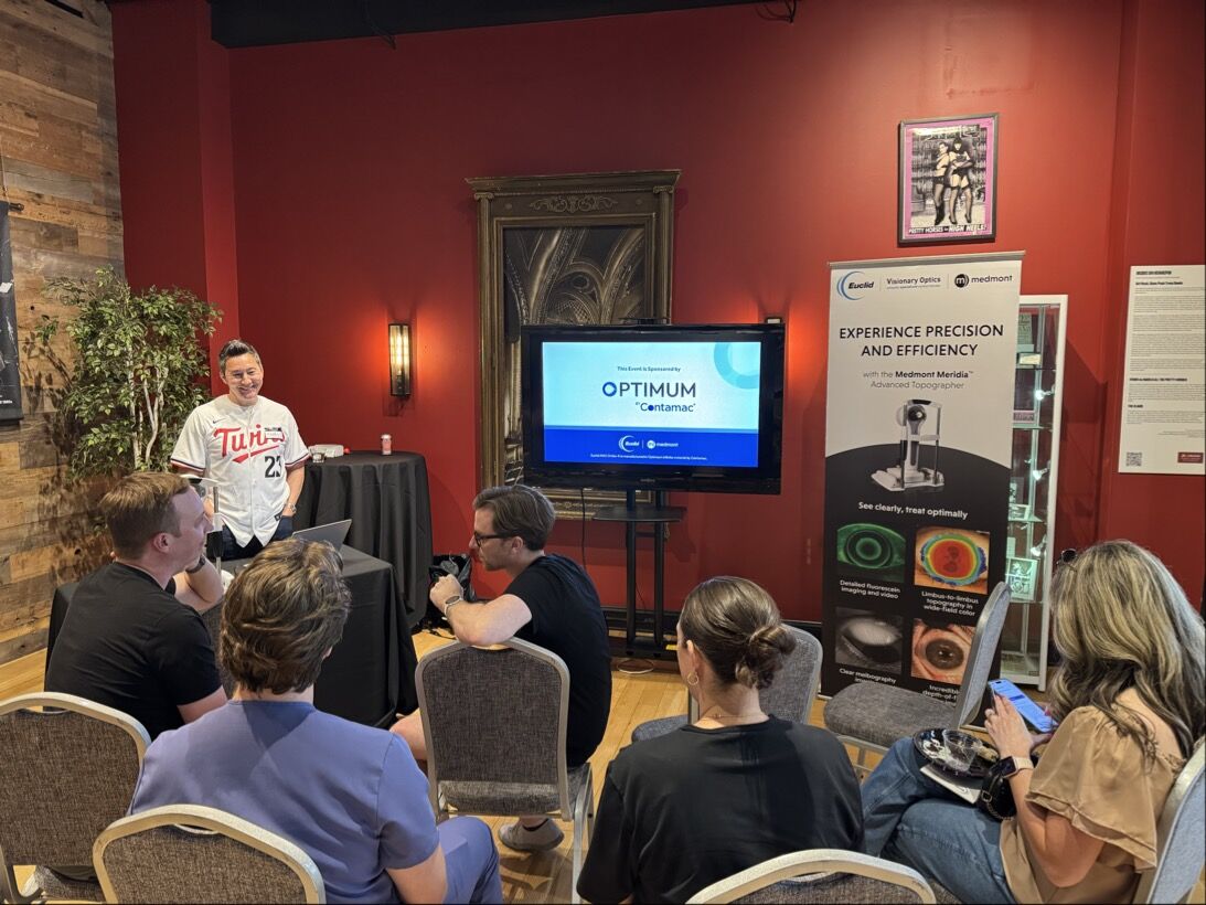 EuclidVision's tweet photo. Thanks to all the ECPs who joined us in MN for Pitch Perfect! Your passion for myopia management, Ortho-K &amp; topography inspires us. 

Special thanks to Dr. Joelle Holland, Dr. Zac Holland, Randy Kojima &amp; to Contamac for their support!

#MyopiaManagement #OrthoK #Optometry https://t.co/8lT87DvZs4
