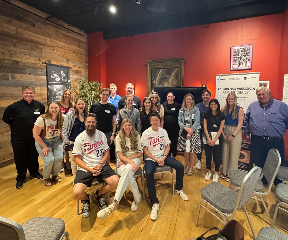 EuclidVision's tweet photo. Thanks to all the ECPs who joined us in MN for Pitch Perfect! Your passion for myopia management, Ortho-K &amp; topography inspires us. 

Special thanks to Dr. Joelle Holland, Dr. Zac Holland, Randy Kojima &amp; to Contamac for their support!

#MyopiaManagement #OrthoK #Optometry https://t.co/8lT87DvZs4