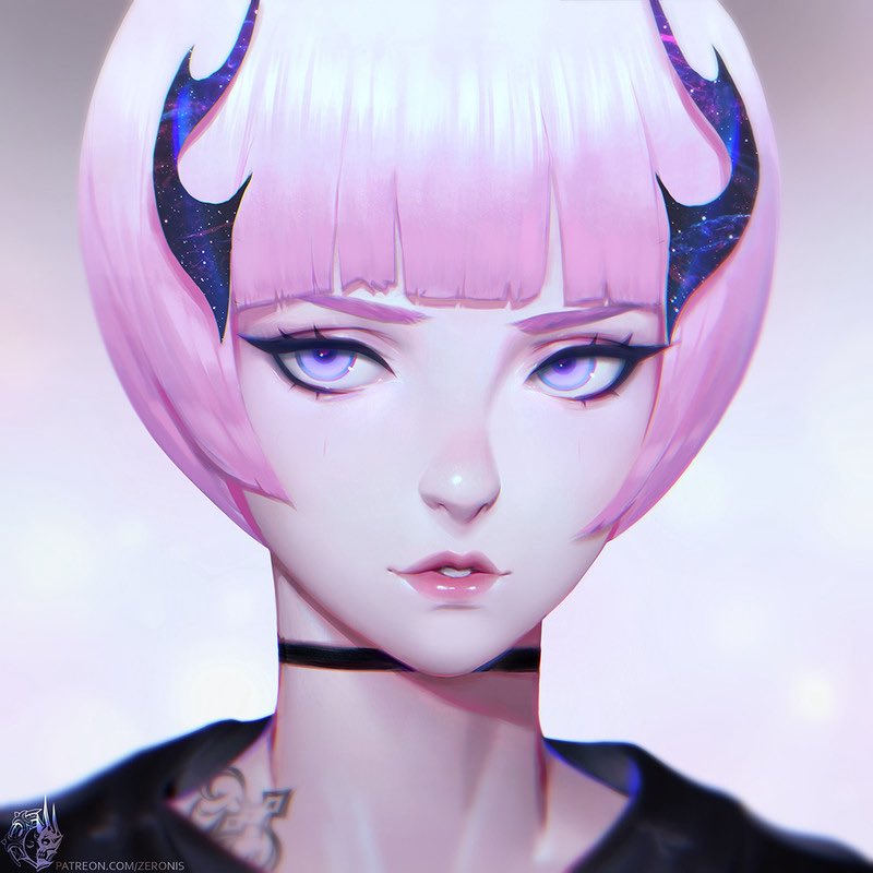 ZeronisART's tweet image. Pink devil