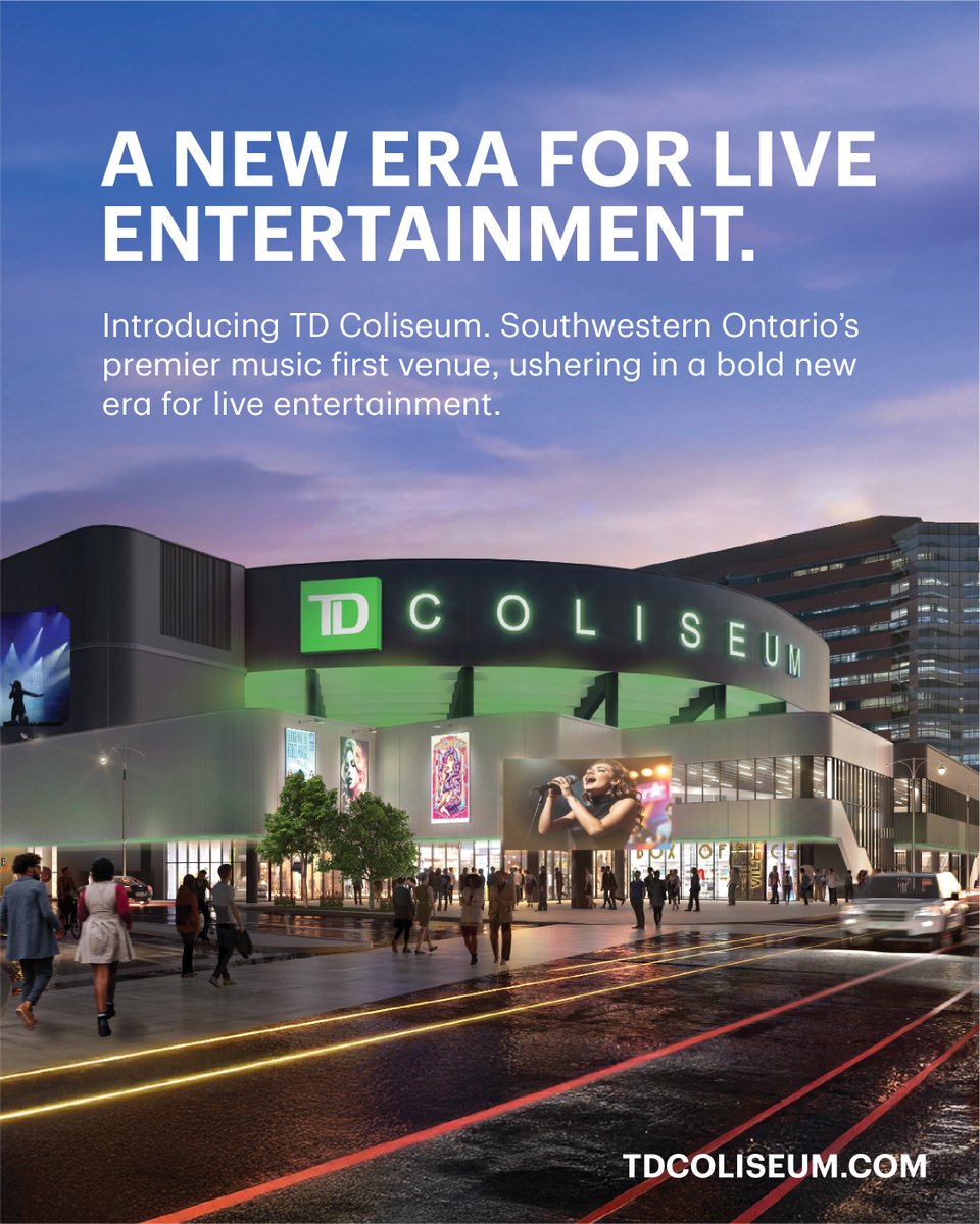 TDColiseum's tweet photo. From render to reality.

Here’s your first look at what’s ahead: the future home of unforgettable nights, global talent, and Hamilton’s biggest moments — TD Coliseum.

We’re just getting started. https://t.co/LHGMd4eVgu