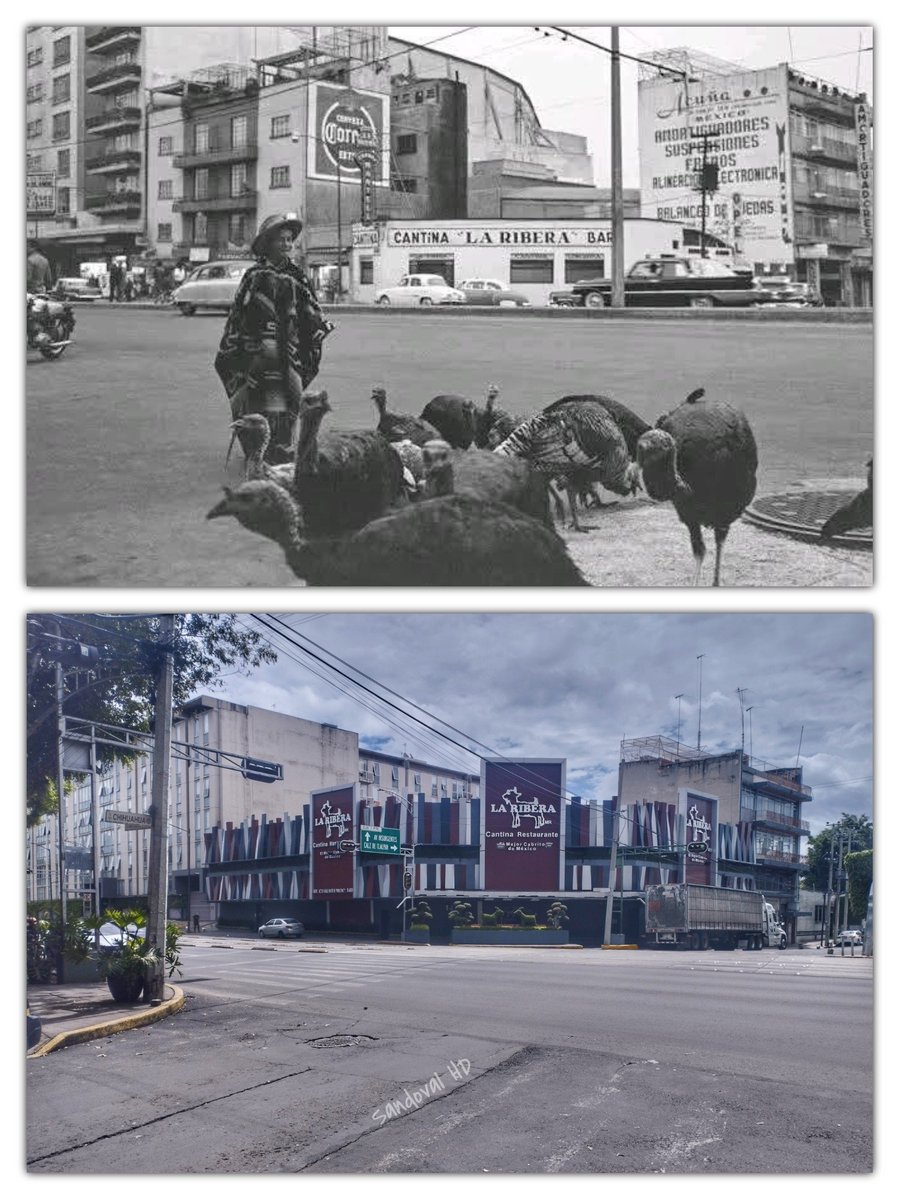 Vendedor de guajolotes, avenida Cuauhtémoc esquina Chihuahua, colonia Roma norte, al fondo la cantina La Ribera en la esquina con Dr. Erazo, al lado izquierdo el desaparecido cine México hoy ocupado por un complejo de departamentos. Ciudad de México 1963-2025.
Foto Bob Schalkwijk