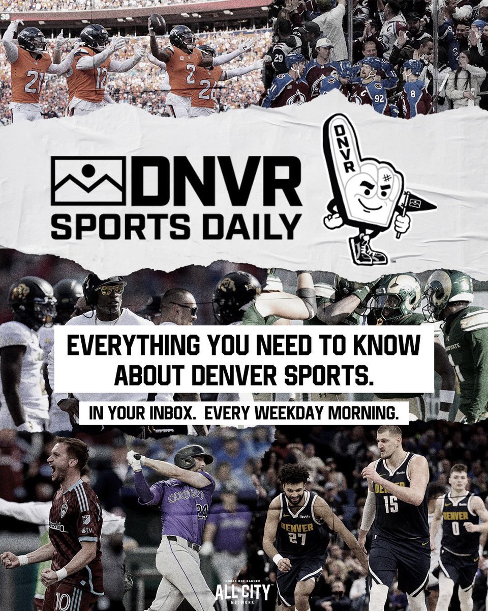 Subscribe to the daily newsletter. 

Everything you need to know about Denver sports in less than 5 minutes. 

🔗 thednvr.com/newsletter