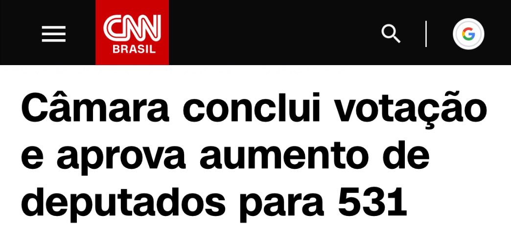 Prepare o bolso: o Congresso aprovou de vez o aumento do número de deputados federais, de 513 para 531, a partir de 2027.

A justificativa? Melhorar a representação dos estados menores. Mas, se esse fosse realmente o objetivo, bastaria redistribuir as 513 cadeiras já existentes,