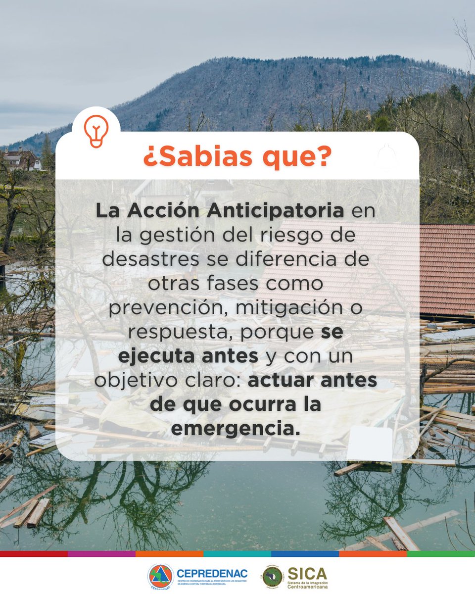 🔍 La Acción Anticipatoria se distingue dentro del ciclo de gestión del riesgo por cuándo y para qué se actúa. No es lo mismo anticiparse que prevenir, mitigar o responder: el momento y la intención marcan la diferencia. 🕒🎯