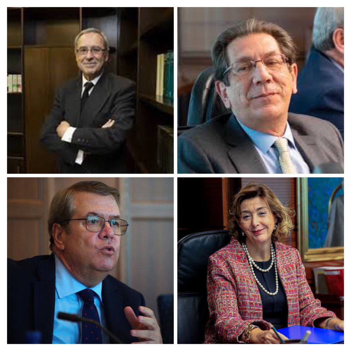 Estos son los 4 Magistrados del Tribunal Constitucional que se han negado a avalar la Ley de amnistía de Sánchez. 

RT, si tú también lo apoyas.
Honor y dignidad. 👏🏻