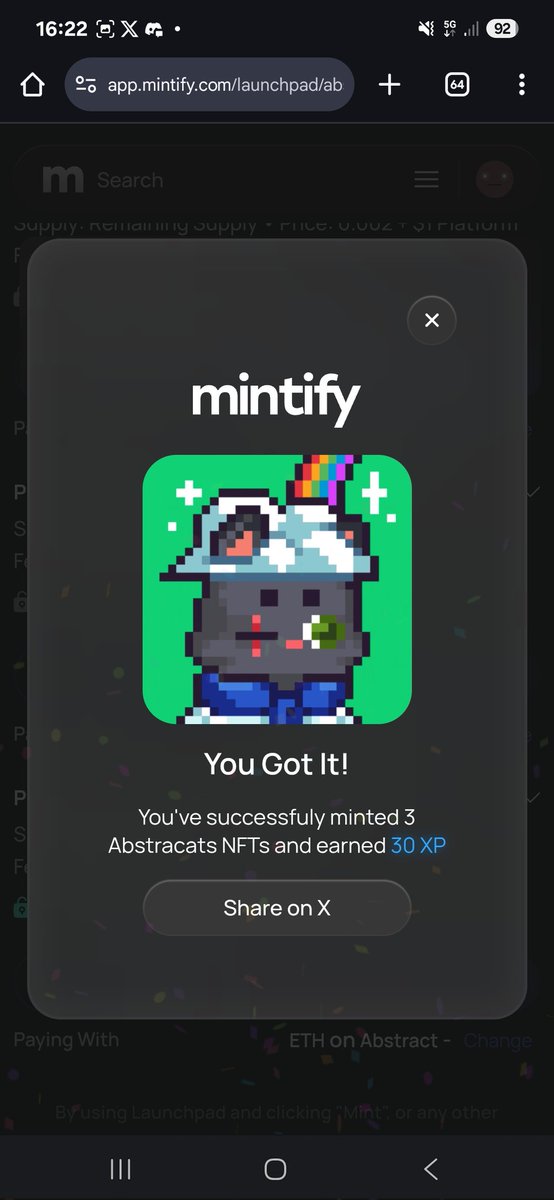 I've just minted 3 Abstracats check it out
 app.mintify.com/launchpad/abst…

<a href="/abstracatsNFT/">Abstracats</a>