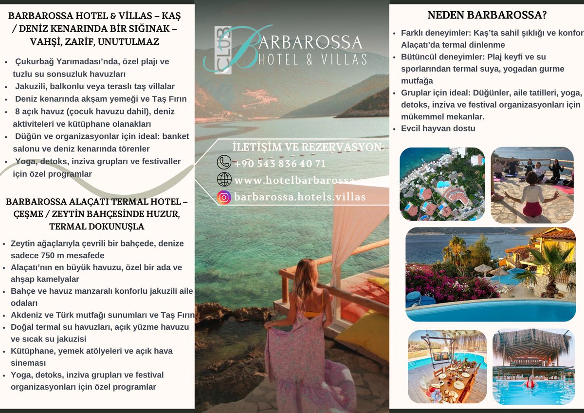 Merhabalar arkadaşlar.

Bir süredir pek paylaşım yapamadım. Çeşitli yoğunluklardan dolayı. Yakında tekrar paylaşımlar başlayacak☺️

Club Barbarossa Kaş Oteli'ndeyim tüm yaz. Yolu düşenleri beklerim Kaş'a. Konaklamada yardımcı olurum gelmek isteyen olursa...