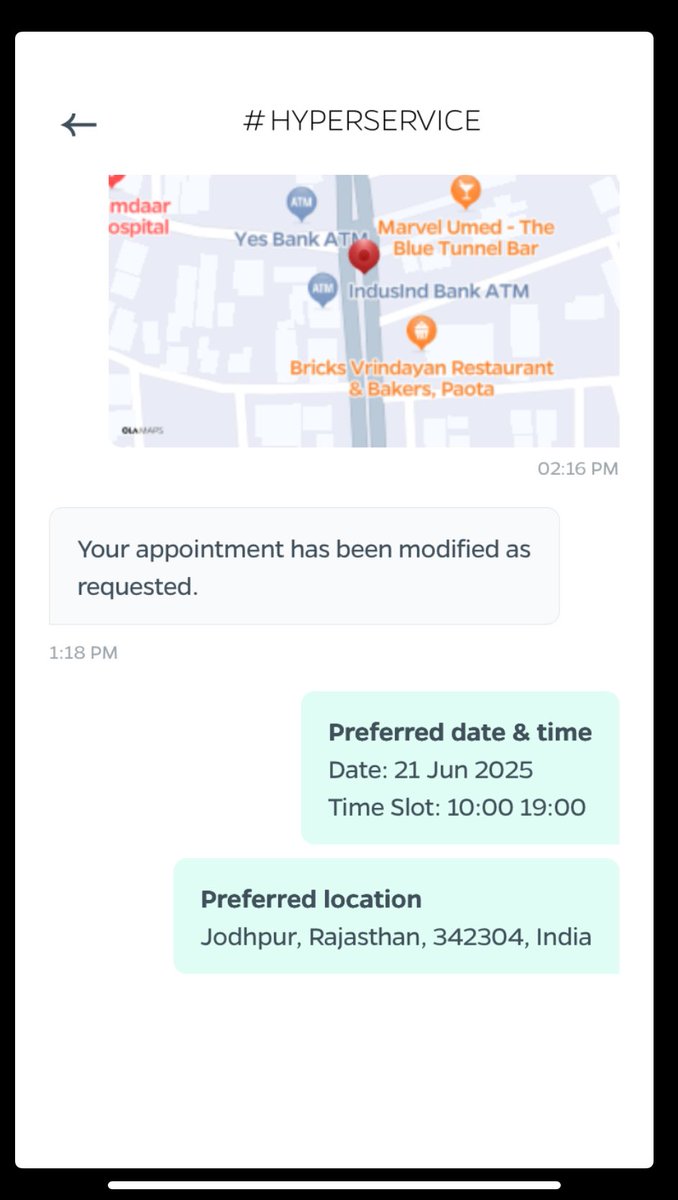 manilagehlot's tweet photo. @OlaElectric @ola_supports @bhash 

Just for the record, I never requested to reschedule the appointment, you can see the vehicle was on-site on 19 Jun, dropped by @readyassist. Why will I request a date of 21?

Why so many fishy things with Service? https://t.co/0yp8LInw3M