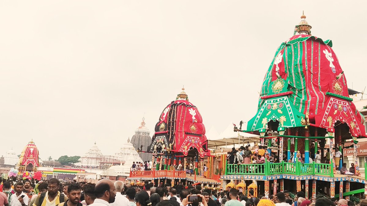 Prabin Padhy🇮🇳 (@prabinkp) on Twitter photo All set for tomorrow's iconic #RathYatra2025 🙏🏻🙏🏻
जय जगन्नाथ 🙏🏻🙏🏻
#RathaJatra2025
<a href="/SJTA_Puri/">Shree Jagannatha Temple Office, Puri</a>
<a href="/arvindpadhee/">Arabinda K Padhee</a>
<a href="/sudarsansand/">Sudarsan Pattnaik</a> All set for tomorrow's iconic #RathYatra2025 🙏🏻🙏🏻
जय जगन्नाथ 🙏🏻🙏🏻
#RathaJatra2025
<a href="/SJTA_Puri/">Shree Jagannatha Temple Office, Puri</a>
<a href="/arvindpadhee/">Arabinda K Padhee</a>
<a href="/sudarsansand/">Sudarsan Pattnaik</a>