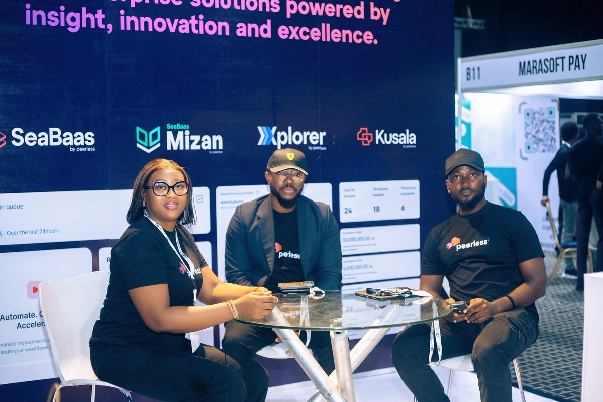 bepeerless_co's tweet photo. Great time at #ATE2025 as a sponsor! We loved connecting with everyone and sharing how Peerless is building valuable software solutions for Africa's financial ecosystem. 

From B2B matchmaking to insightful panels, the team was there! Thanks for making it memorable. 
#bepeerless https://t.co/5x9CxIp0KG