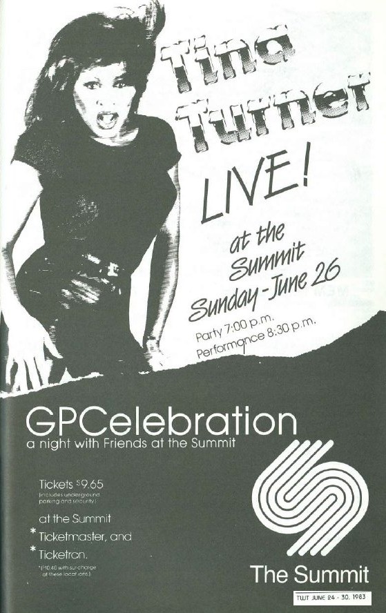 tinaturner's tweet image. Tina Turner performed on this day in 1983 at Houston Pride. 🏳️🌈
Photos Courtesy of the Botts Collection.