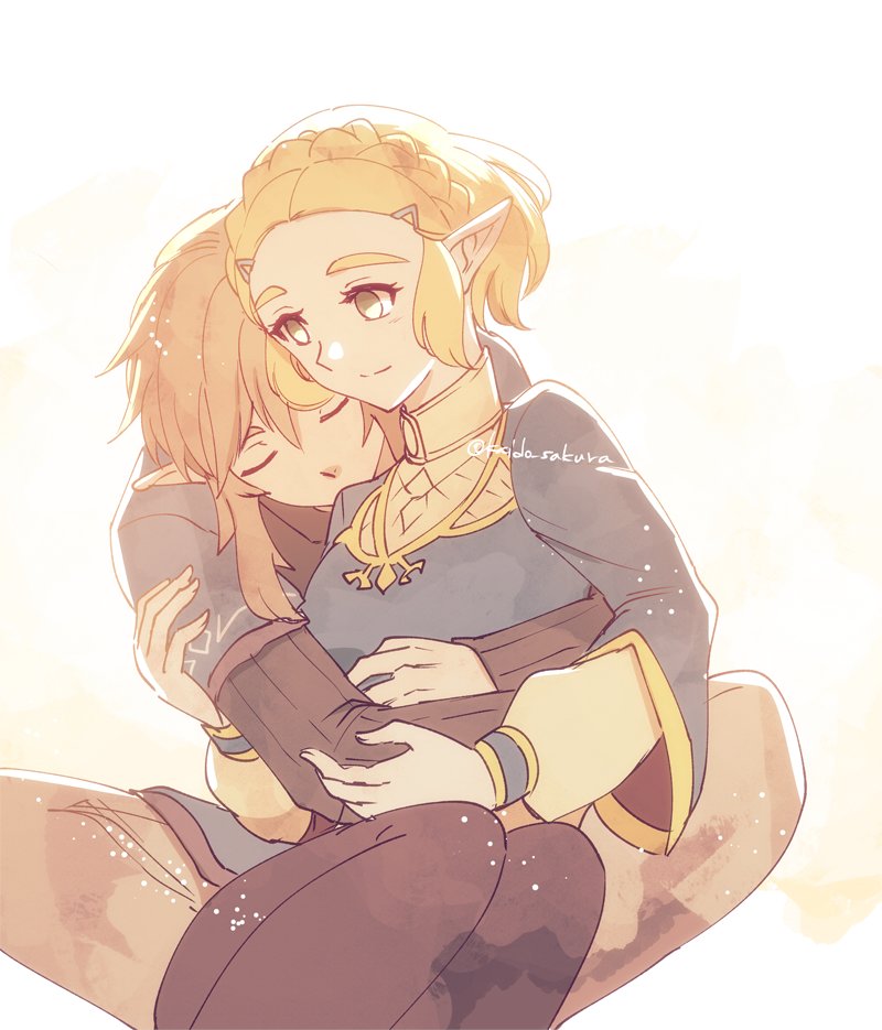 リンク(ゼルダの伝説) ,ゼルダ姫 「リンゼル」|海棠深月のイラスト