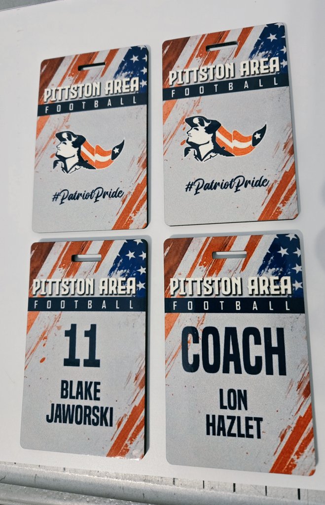 Game Changing Image (@gc_image) on Twitter photo New bag tags for <a href="/PAPatriots_FB/">Pittston Area Football</a> this upcoming season!! Big thanks once again to <a href="/Coach_Russick64/">Paul Russick</a> and the Patriots, and good luck this season!!
#gcifamily New bag tags for <a href="/PAPatriots_FB/">Pittston Area Football</a> this upcoming season!! Big thanks once again to <a href="/Coach_Russick64/">Paul Russick</a> and the Patriots, and good luck this season!!
#gcifamily