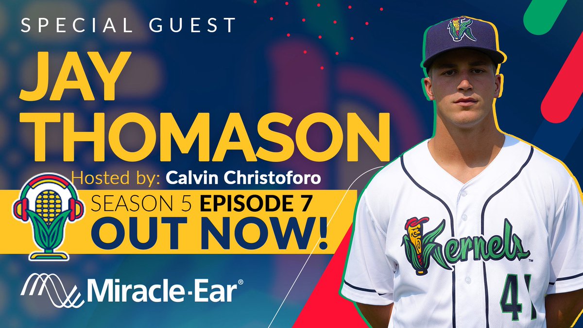 Episode 7 of the “All Ears” Podcast presented by Miracle-Ear is out now! ⚾️ 

Our Calvin Christoforo spoke with Kernels infielder Jay Thomason about his time at the Air Force Academy and his love for baseball.

Links below ⬇️
