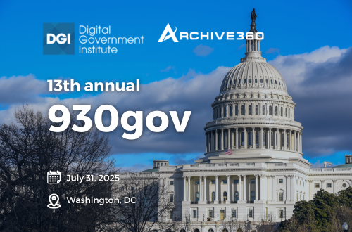 Archive360 (@archive360) on Twitter photo Heading to #930gov? Meet Archive360 at booth 305!
We're helping agencies modernize data governance, ensure FedRAMP compliance, and deliver AI-ready data securely.
📍 July 31 | Booth #305
👉 bit.ly/43YzYED
<a href="/DGIevents/">DGI Events</a> #federal #cloud #govtech #compliance Heading to #930gov? Meet Archive360 at booth 305!
We're helping agencies modernize data governance, ensure FedRAMP compliance, and deliver AI-ready data securely.
📍 July 31 | Booth #305
👉 bit.ly/43YzYED
<a href="/DGIevents/">DGI Events</a> #federal #cloud #govtech #compliance