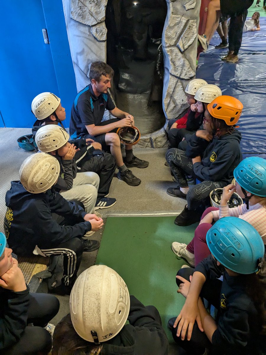 Caving for my group after lunch
