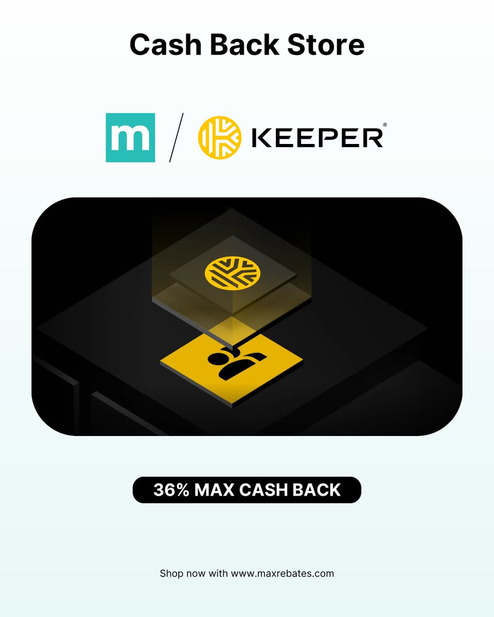 Max_Rebates's tweet image. 🔐 Surf safe and save big! Get 36% Max Cash Back Keeper Security when you use #MaxRebates!

#keepersecurity #cybersecurity #passwordmanager #cashback