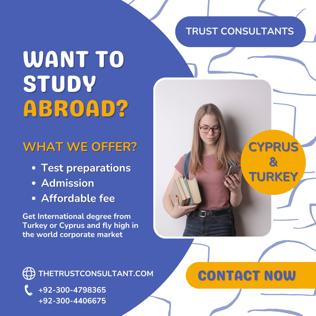 TrustConsultan's tweet photo. Intake2025, study Cyprus &amp; Turkey
#studyabroad #study #education #Educational #Alevel #ielts #tofel #lahore #consultants #degree #EducationMatters #acca #British #university #highereducation #Pakistan #Careers #FutureBatch #careercounselor #UnitedKingdom #MBA #PhD https://t.co/Xf8j0PnskU