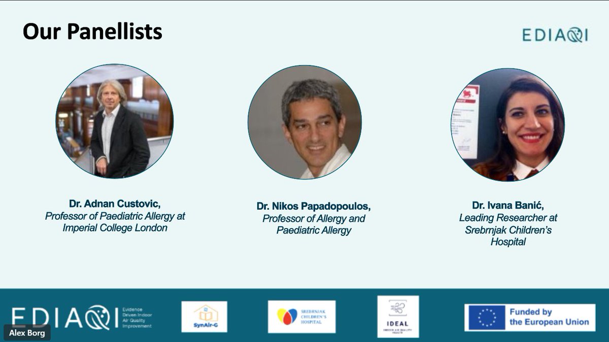 SynAir_G's tweet photo. 🌬️The first @ediaqi_project Mini Medical Webinar is complete!

Big thanks to Prof. Adnan Custovic, Prof. Ivana Banić, @ngpdoc &amp; all participants for an inspiring session on #IndoorAirQuality &amp; child health

🌱Let’s keep pushing for cleaner air &amp; healthier futures for our children https://t.co/ZYwjSrD6k5