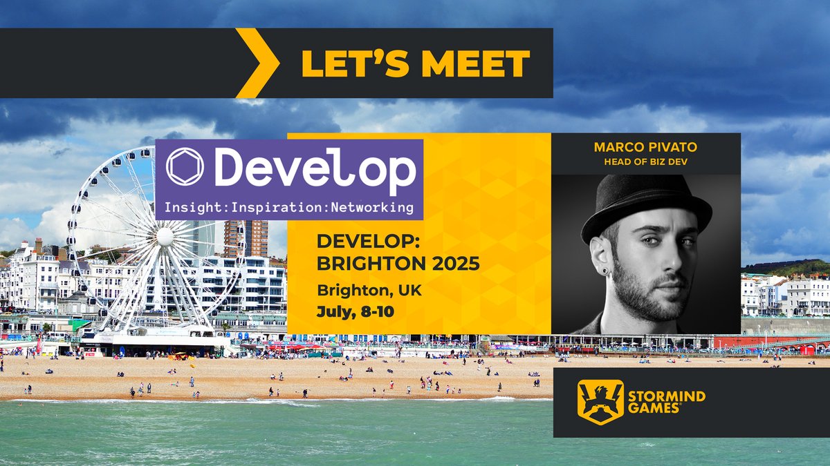 Our Head of Biz Dev, Marco Pivato, is heading to <a href="/developconf/">Develop:Brighton 2025</a> 2025 from July 8-10! Ready to connect on original IPs, adaptations, and work-for-hire collabs. Let’s talk games and what’s next for Stormind!

See you in Brighton 🎮