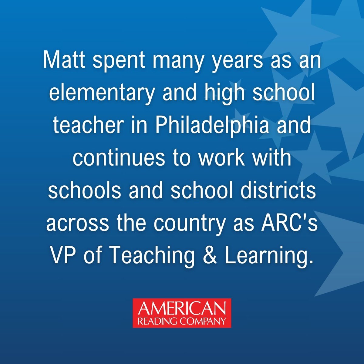 🌟 Meet Matt Reher, ARC's awesome VP of Teaching &amp; Learning AND a prolific children's author! You'll see his name on the cover of almost 100 of our ARC Press books! 📚 🎉  #ARCPress #MeetTheTeam