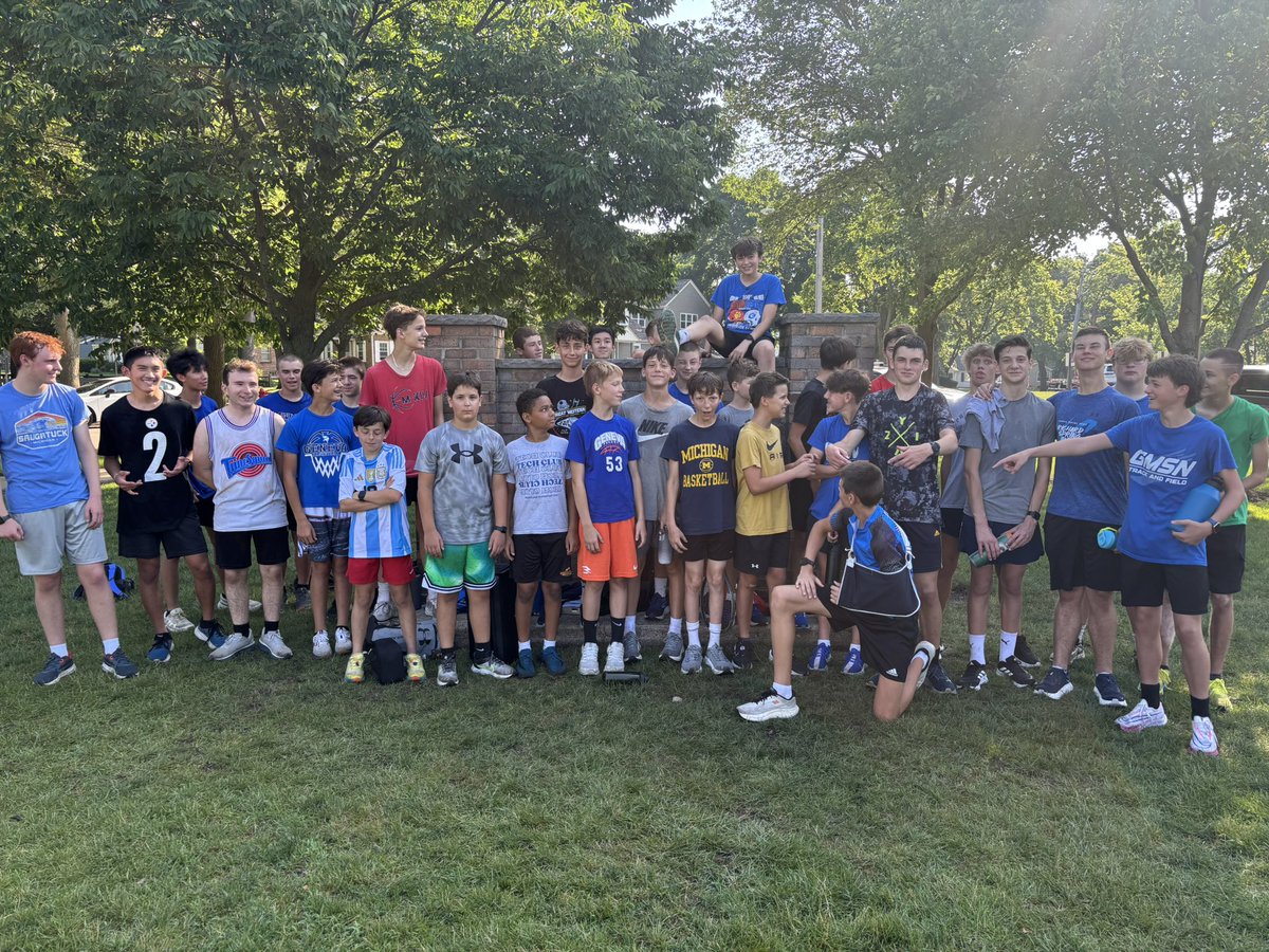 Despite heat and humidity, the boys had a great first week of camp.  Early mornings help w/ temp, and proud of all these guys waking up early to get their run in.  
The foundation is being made for a great fall season!
