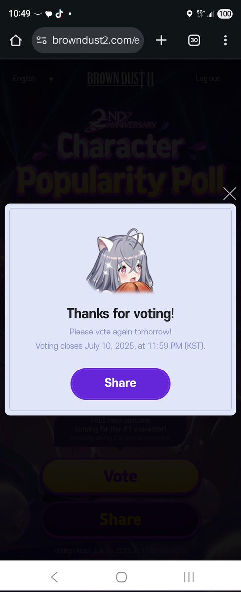 RookiePlays's tweet photo. @BROWNDUST2_EN Wilhelmina #BrownDust2 #2ndAnnivPoll https://t.co/GoeDNoQY7B