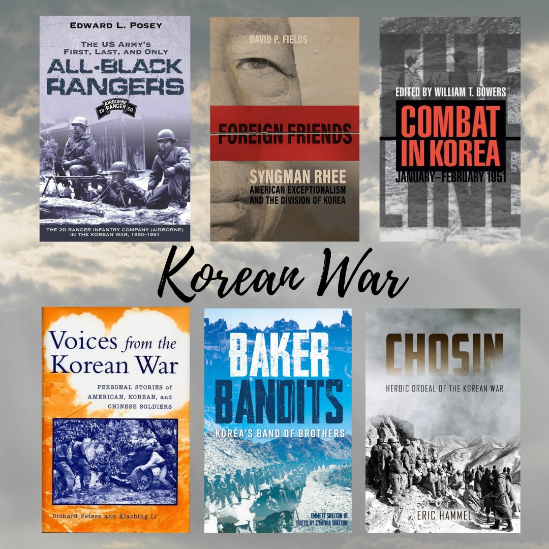 June 25, 1950: 100,000 North Korean troops cross the 38th Parallel, sparking the Korean War. 3 years, 19 nations, nearly 3 million dead — and no peace treaty to this day.  

Explore Korea titles: shorturl.at/uLZ6c (30% off Casemate titles w/ code CASE30)