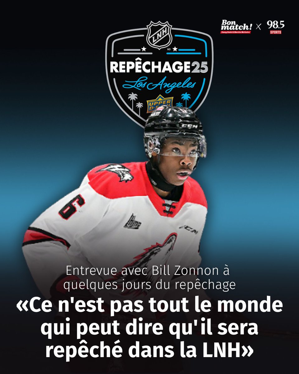 À quelques jours du repêchage, l’attaquant québécois des Huskies de Rouyn-Noranda se confie à Martin McGuire et Dany Dubé. Un épisode à ne pas manquer sur un jeune espoir classé parmi les meilleurs en Amérique du Nord. 🏒

👉Écoutez ici: linktr.ee/985sports