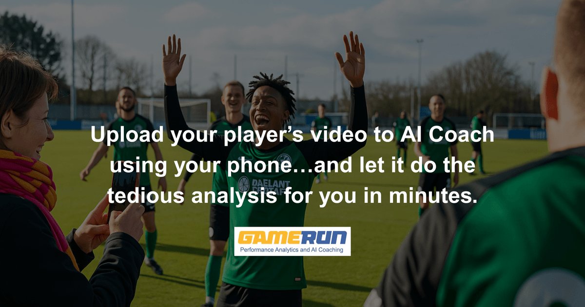 GameRunInc's tweet image. Skip the hours of video review. Just upload from your phone and let GameRun AI Coach handle the analysis—fast, accurate, and effortless.

#GameRun #AIinSports #SmartCoaching #PerformanceAnalytics #VideoAnalysis #AthleteDevelopment #SportsTechnology #TrainingSmarter #YouthSports