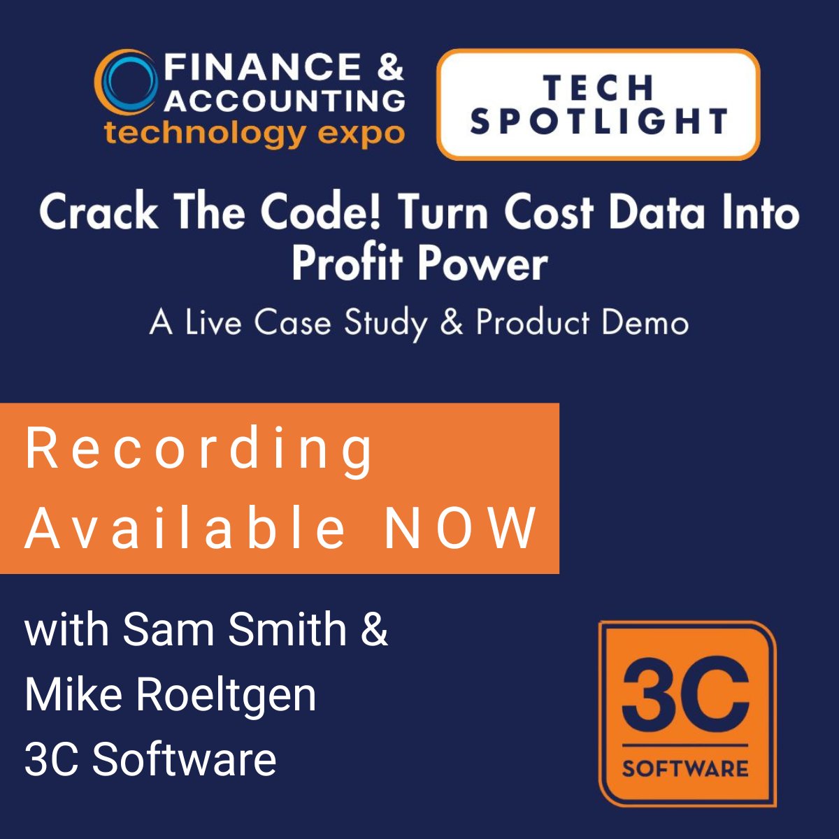 3C Software (@3csoftware) on Twitter photo If you missed out on this awesome session with Sam Smith and Mike Roeltgen then check out the replay! ↩️
📺 Watch it here: ow.ly/P86H50Wb5z0
#profitability #costing #financeleadership If you missed out on this awesome session with Sam Smith and Mike Roeltgen then check out the replay! ↩️
📺 Watch it here: ow.ly/P86H50Wb5z0
#profitability #costing #financeleadership