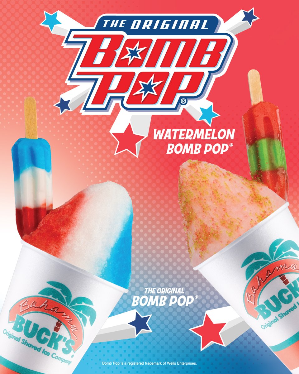 grassanoprops's tweet image. 🚨 It’s National Bomb Pop Day! 🚨
Bahama Buck's Sno is the summer treat we’re ALL about. 🍧💣

Get your icy fix today — swing by the office for some coupons to make your next visit even sweeter! 😎🌞 #BombPopDay #SnoTime #SummerVibes