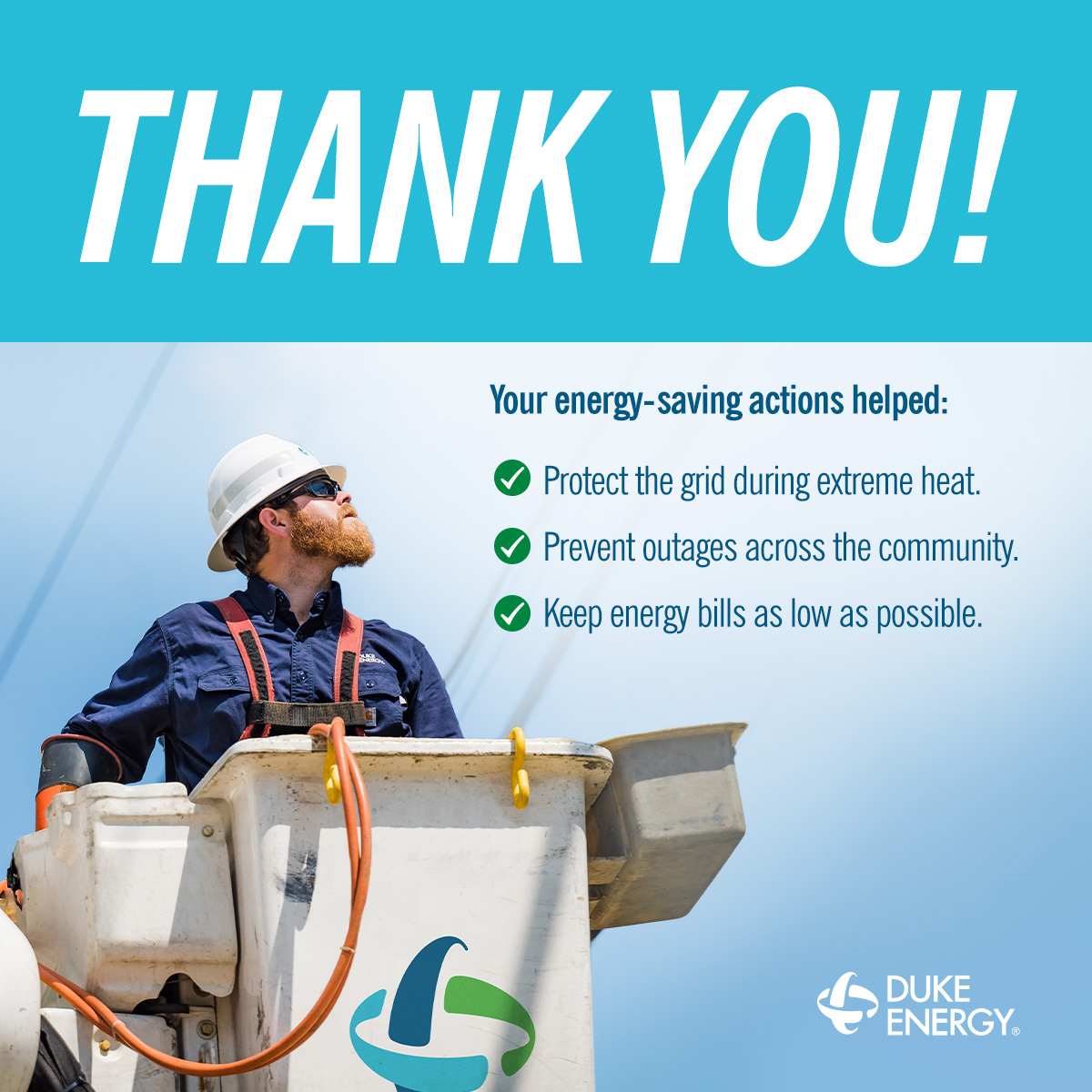 Thank you to our customers across the Carolinas for helping reduce energy use during this week’s heat wave. We set a new summer energy usage record of 35,269 MWh, and customers took simple steps to conserve energy—helping protect the grid and support their neighbors. Read more: