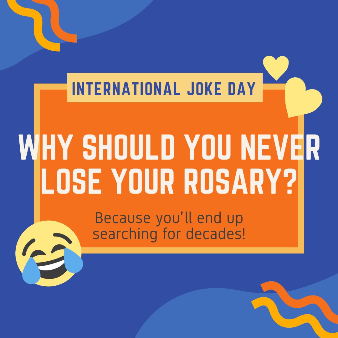 It's International Joke Day! Leave your best Catholic joke in the comments! 😂😂