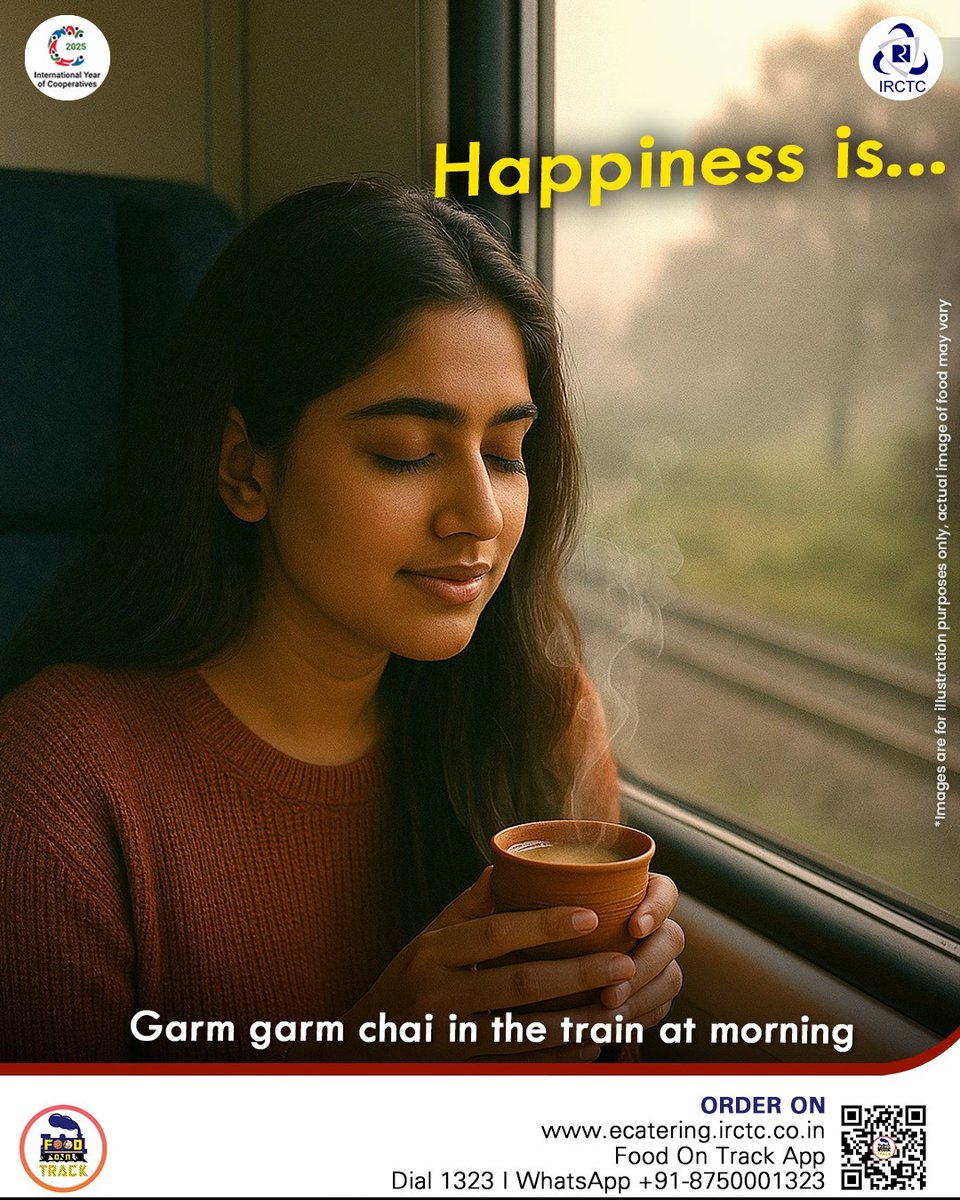 Your happiness matters to us! From morning chai to late-night sweets, IRCTC eCatering adds comfort, taste, and a dash of nostalgia to every mile. It’s not just about meals—it’s about making every window view warmer and every family trip more flavourful. 
Order your favourite meal