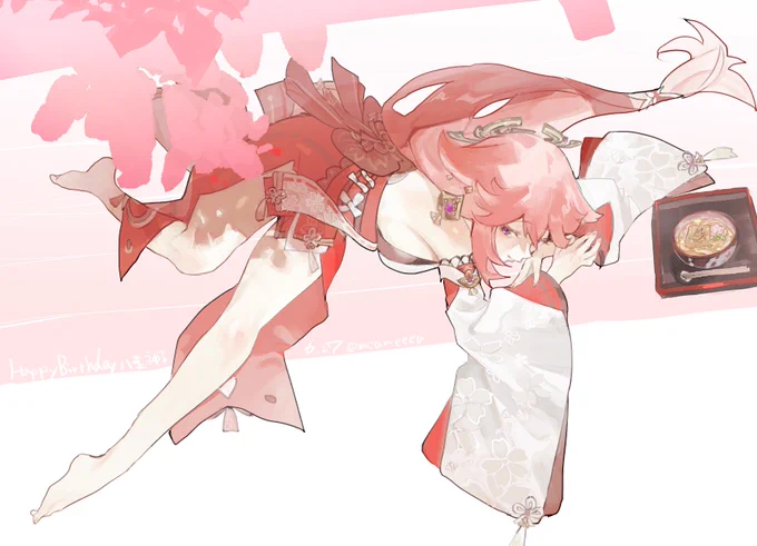 八重神子お誕生日おめでとう〜! #八重神子生誕祭2025 #yaemiko #原神