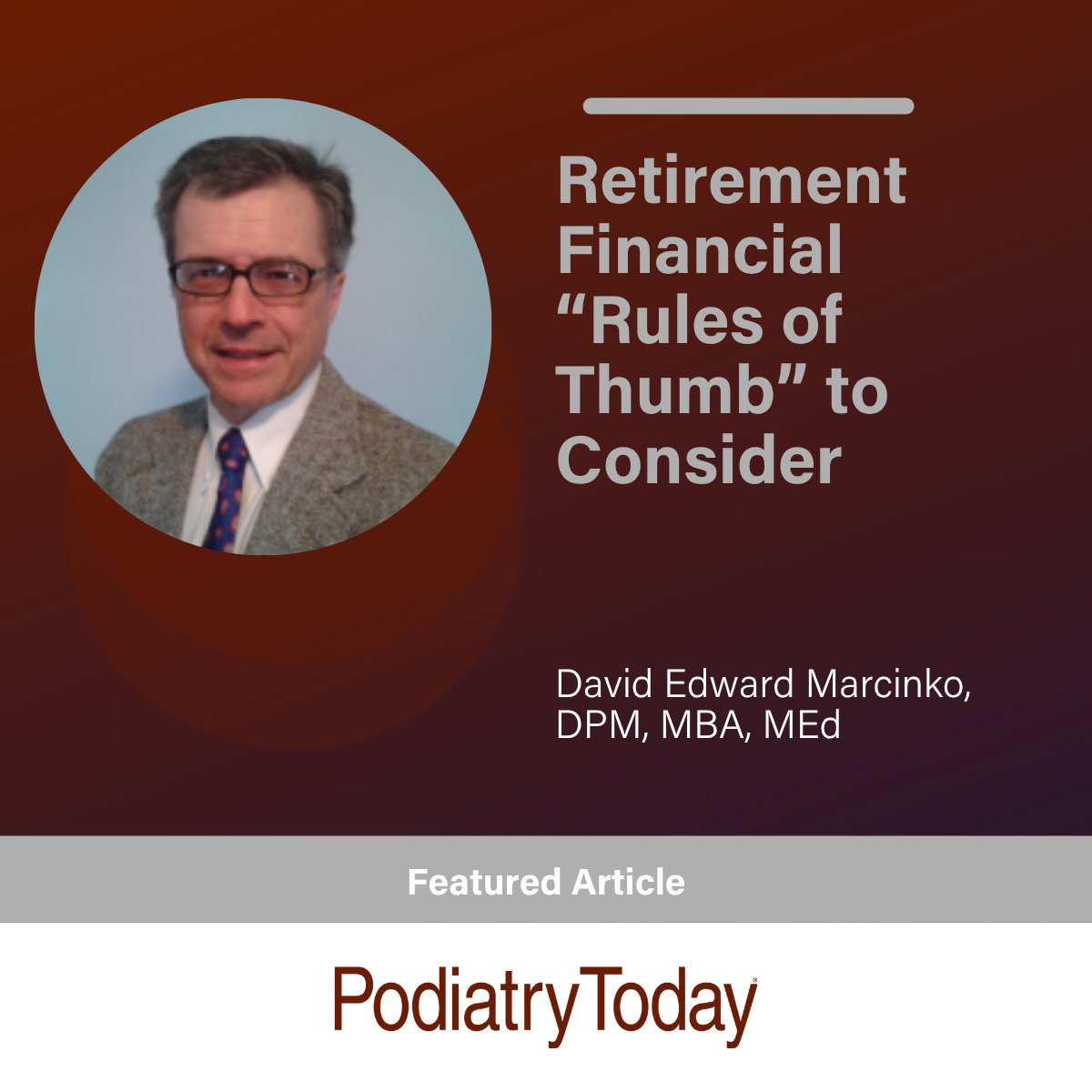 What rules of thumb might you need to know when planning your practice retirement? Learn more in this article: tinyurl.com/2s3z3wb6