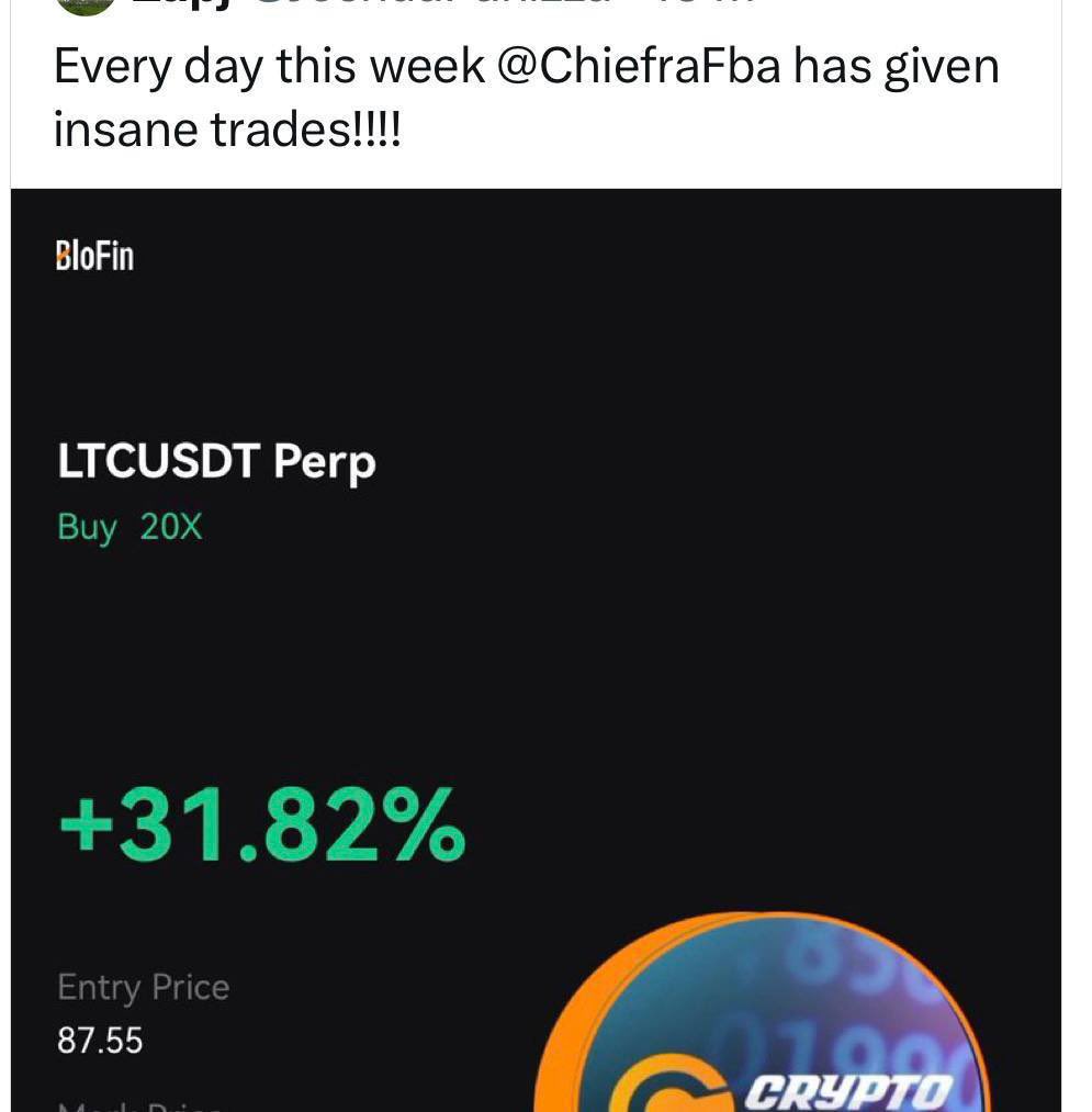 ChiefraFba's tweet photo. Checkout out some of the recent feedback from members👇

✅ #1 Crypto Trading Group in the industry

✅ Trusted by 1000s members worldwide

🎯 85%+ accuracy

Join us now👇

➡️ https://t.co/cdp2zRr1bC https://t.co/4GrsbMa3Go