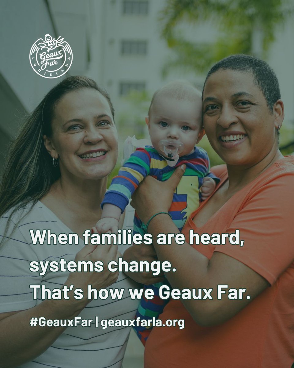 GeauxFarLA's tweet photo. Every voice matters—and when families speak up, we move closer to a system that truly works for everyone.

At Geaux Far Louisiana, we’re building an early childhood system shaped by the people it’s meant to serve.

💬 Tell us: What would make a difference for your family? https://t.co/u89DWckcFn