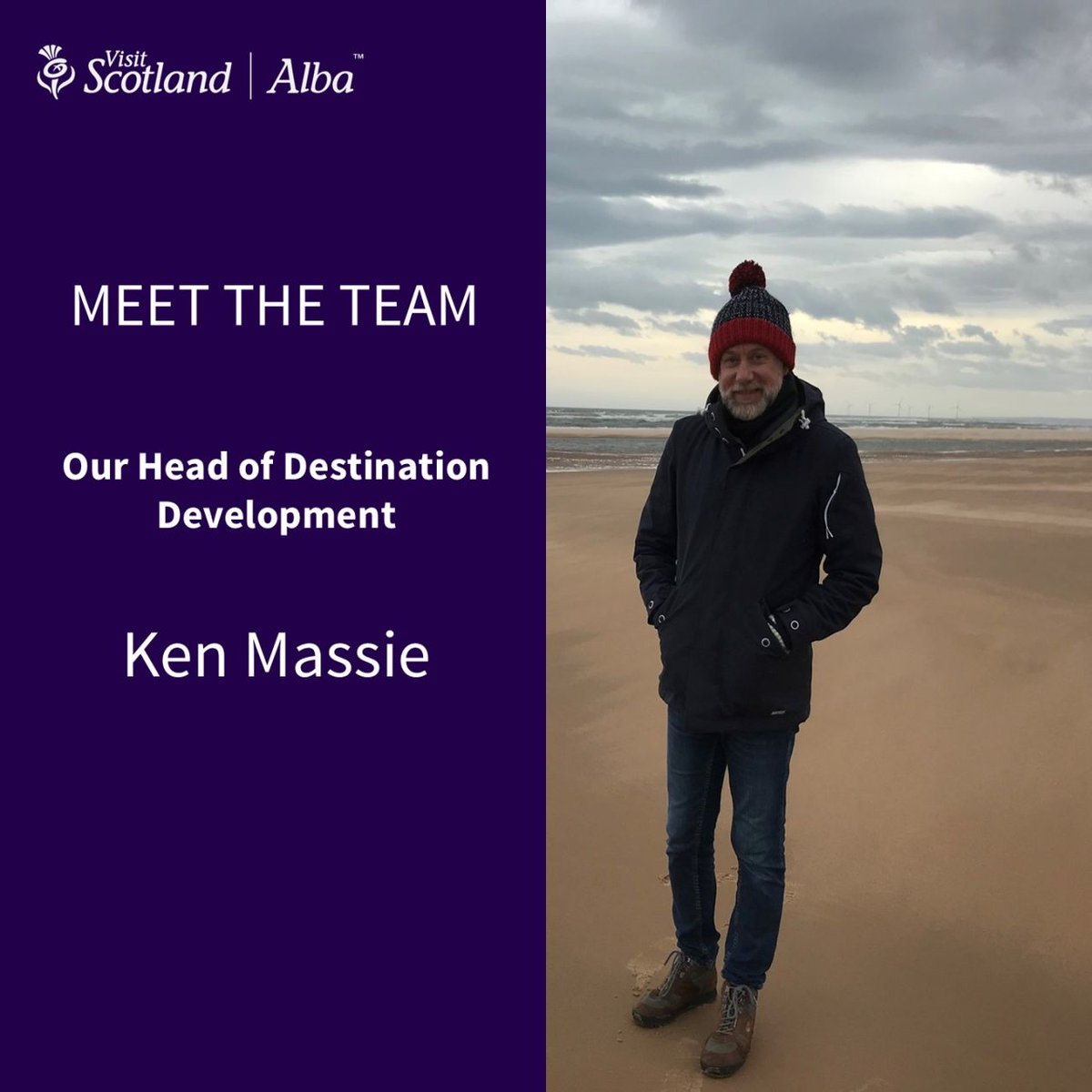 Introducing our Head of Destination Development... 

In our latest "Meet the Team" we speak to Ken Massie.  Ken shares insights into his role, the contributions of his team, and his favourite places to explore in Scotland.

Read the full article here - brnw.ch/21wTDIf