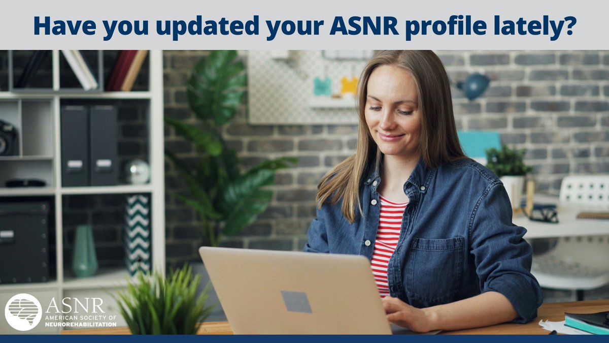 Log in to your asnr.com account to check that your contact information, position, and other details are current!

This helps us get to know our members better, makes it easier for colleagues to reach out, and ensures you receive emails about upcoming opportunities.